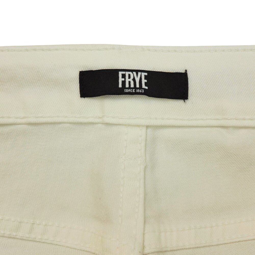 Frye NEW Women's Jeans Size 14/32 Ivory High Rise Cuffed Crop Denim - Picture 4 of 11